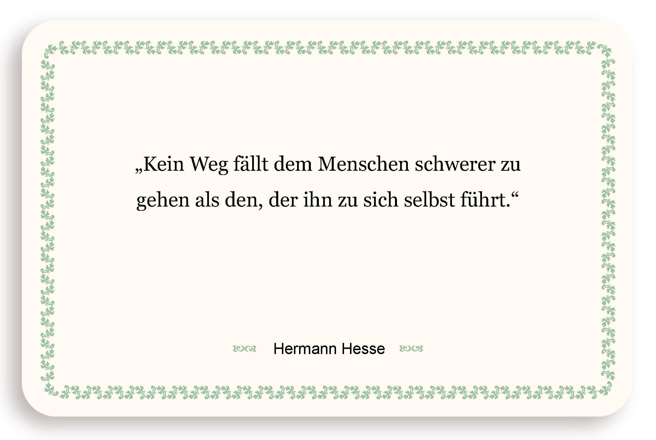 Zitatkarte - Der Weg